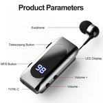 Cavo retrattile K55 BT5.2 Auricolare sportivo singolo in-ear intelligente