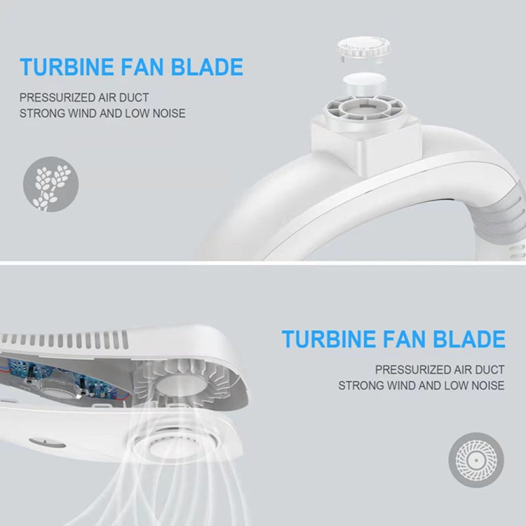 Ventilatore da collo portatile USB senza pale 3 velocità