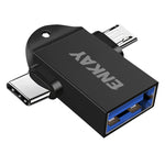 Adattatore OTG 2 in 1 Type-C e Micro USB a USB 3.0