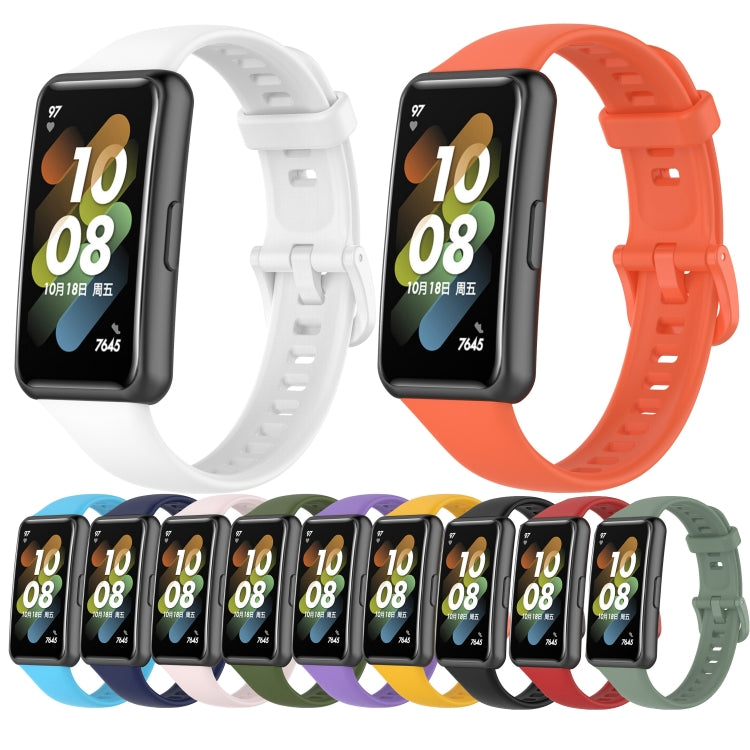 Cinturino in silicone tinta unita, For Huawei Band 7