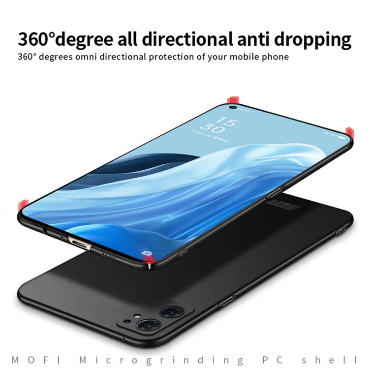 Custodia rigida ultrasottile MOFI Frosted PC, For OPPO Find X5, For OPPO Find X5 Lite / Reno7 Global, For OPPO Reno7 4G / F21 Pro 4G