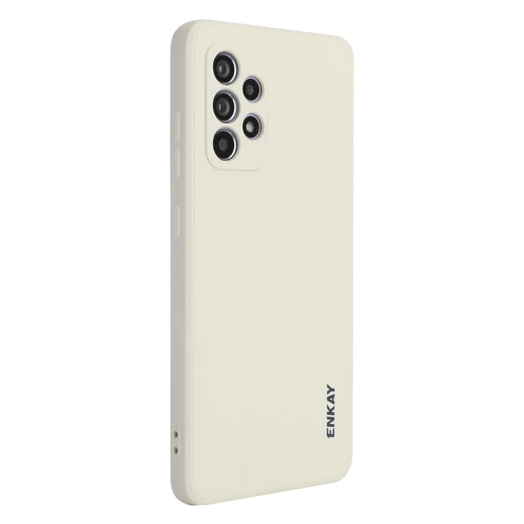 Per Samsung Galaxy A52 5G ENKAY Custodia morbida antiurto in silicone liquido, For Samsung Galaxy A52 5G