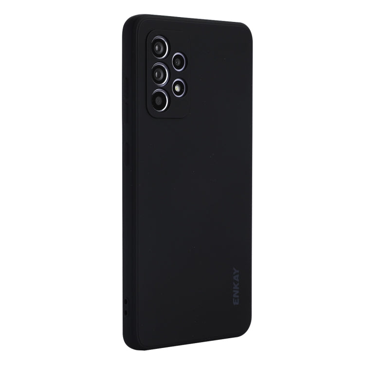 Per Samsung Galaxy A52 5G ENKAY Custodia morbida antiurto in silicone liquido, For Samsung Galaxy A52 5G