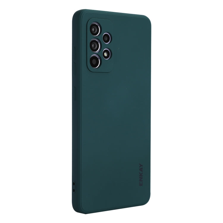 Per Samsung Galaxy A52 5G ENKAY Custodia morbida antiurto in silicone liquido, For Samsung Galaxy A52 5G