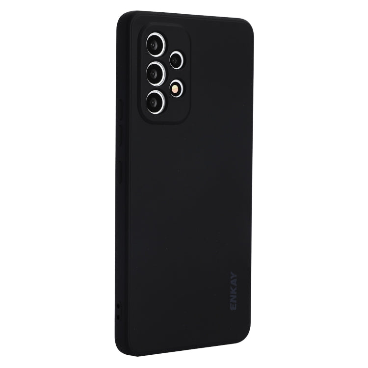 Per Samsung Galaxy A53 5G ENKAY Custodia morbida antiurto in silicone liquido, For Samsung Galaxy A53 5G
