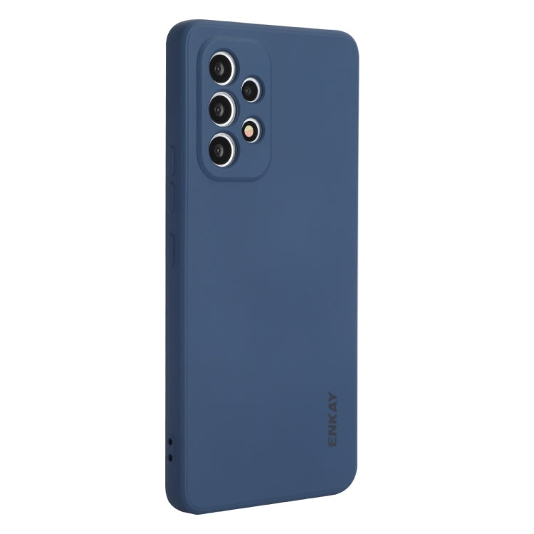 Per Samsung Galaxy A53 5G ENKAY Custodia morbida antiurto in silicone liquido, For Samsung Galaxy A53 5G