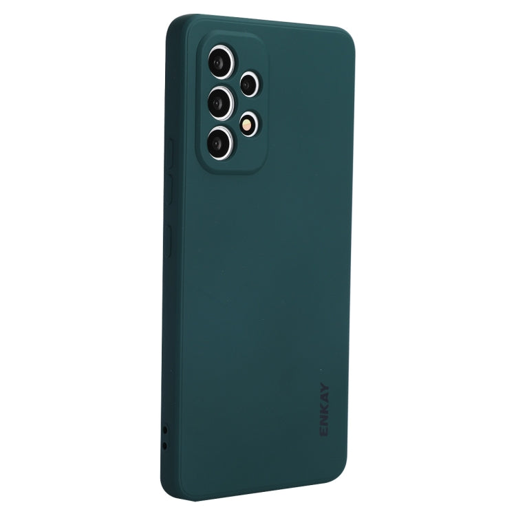 Per Samsung Galaxy A53 5G ENKAY Custodia morbida antiurto in silicone liquido, For Samsung Galaxy A53 5G