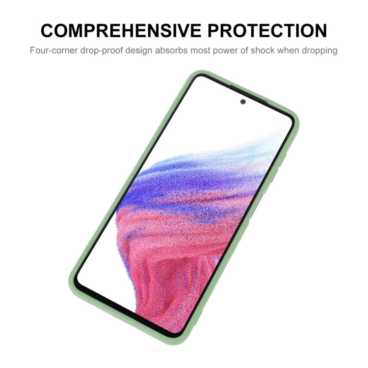 Per Samsung Galaxy A53 5G ENKAY Custodia morbida antiurto in silicone liquido, For Samsung Galaxy A53 5G