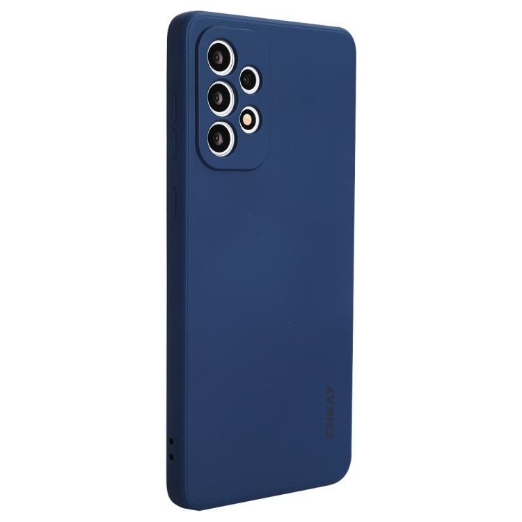 Per Samsung Galaxy A73 5G ENKAY Custodia morbida antiurto in silicone liquido, For Samsung Galaxy A73 5G