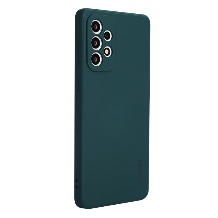 Per Samsung Galaxy A73 5G ENKAY Custodia morbida antiurto in silicone liquido, For Samsung Galaxy A73 5G