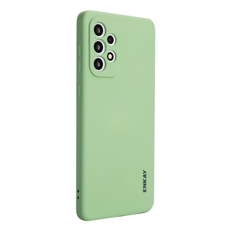 Per Samsung Galaxy A73 5G ENKAY Custodia morbida antiurto in silicone liquido, For Samsung Galaxy A73 5G