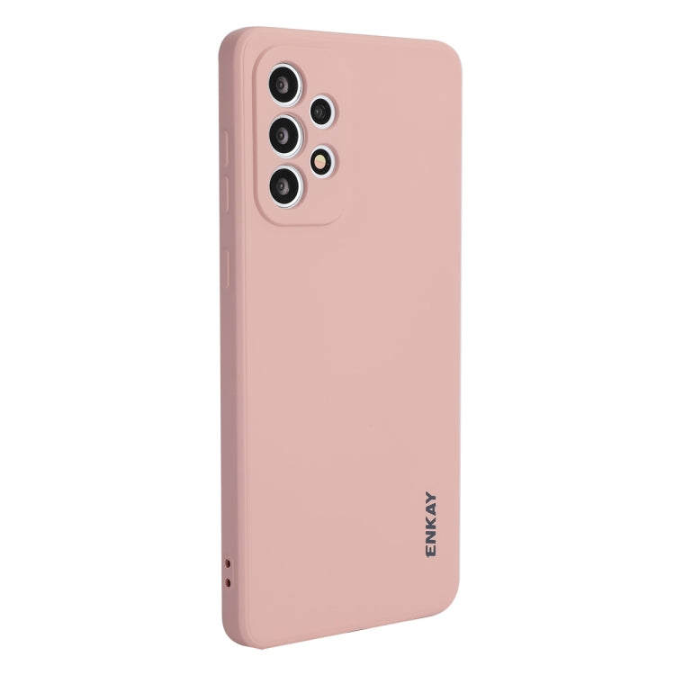 Per Samsung Galaxy A73 5G ENKAY Custodia morbida antiurto in silicone liquido, For Samsung Galaxy A73 5G