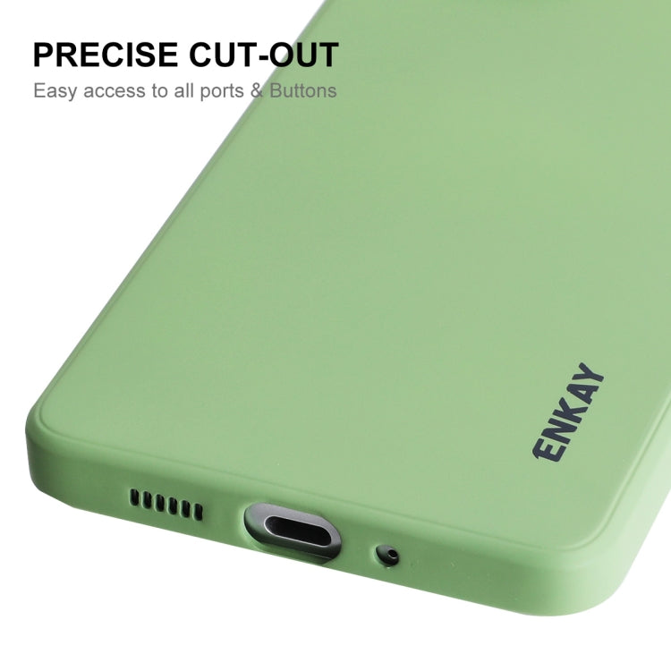Per Samsung Galaxy A73 5G ENKAY Custodia morbida antiurto in silicone liquido, For Samsung Galaxy A73 5G