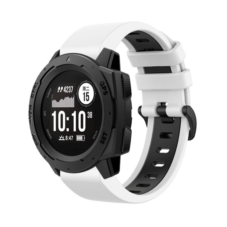 Cinturino sportivo bicolore in silicone da 22 mm, For Garmin Instinct 2, For Garmin Instinct, For Garmin Approach S62