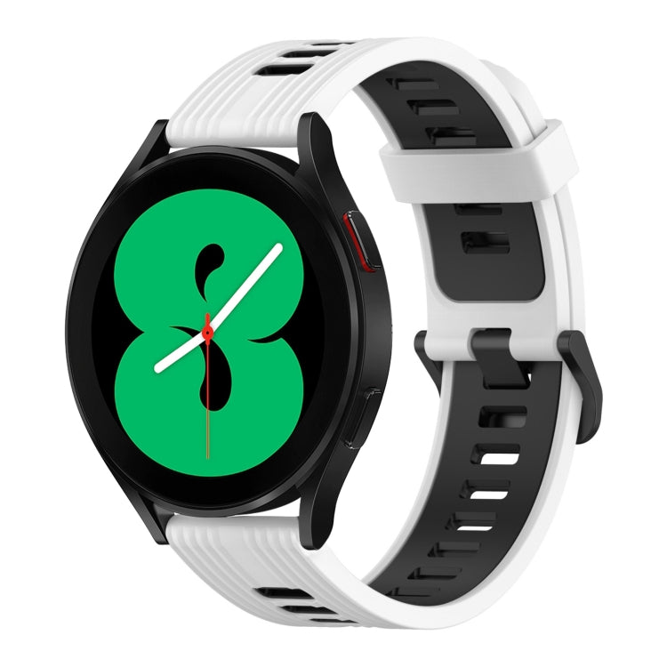 Cinturino in silicone bicolore 20mm per Samsung Galaxy Watch4 44m