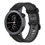 Cinturino in silicone bicolore con motivo verticale da 20 mm, For Samsung Gear S2 Classic