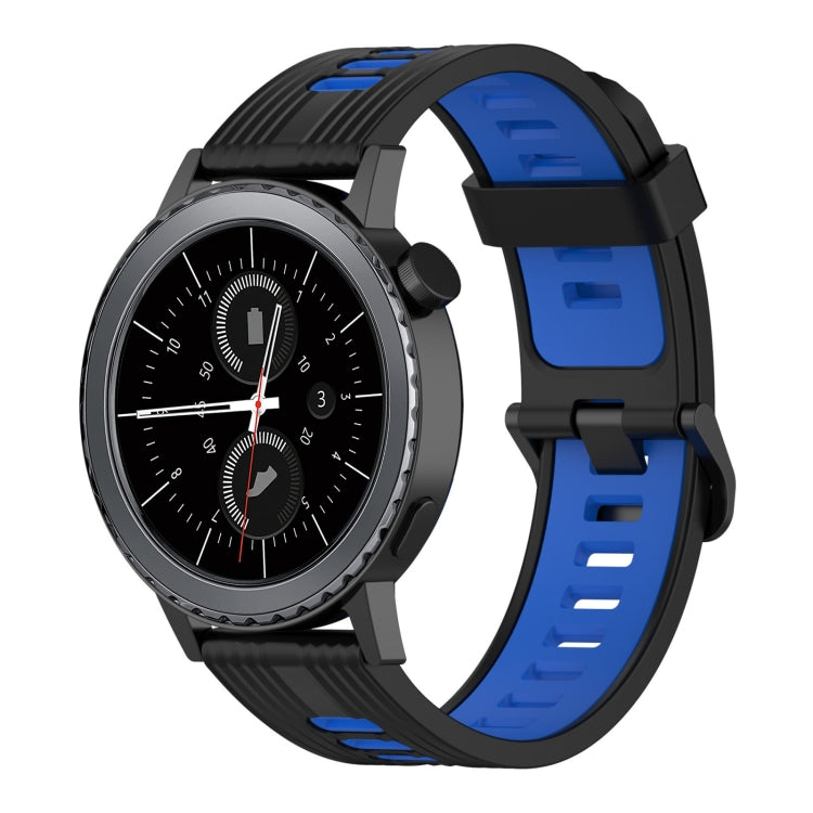 Cinturino in silicone bicolore con motivo verticale da 20 mm, For Samsung Gear S2 Classic