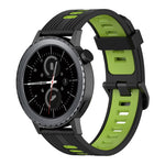Cinturino in silicone bicolore con motivo verticale da 20 mm, For Samsung Gear S2 Classic