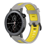 Cinturino in silicone bicolore con motivo verticale da 20 mm, For Samsung Gear S2 Classic