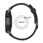 Cinturino in silicone bicolore con motivo verticale da 20 mm, For Samsung Gear S2 Classic