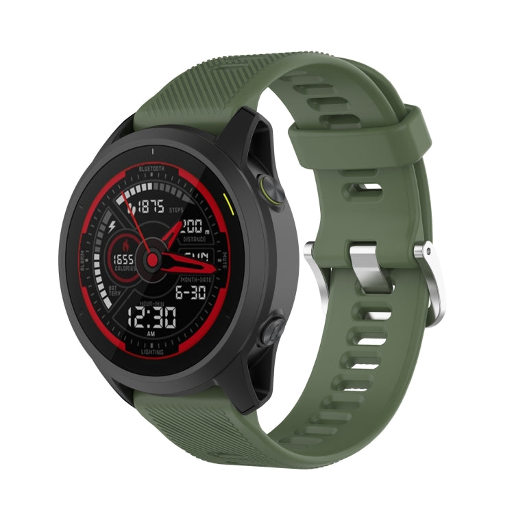 Cinturino per orologio in silicone tinta unita twill da 22 mm, For Garmin Forerunner 745
