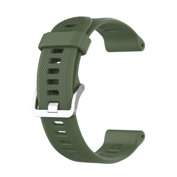 Cinturino per orologio in silicone tinta unita twill da 22 mm, For Garmin Forerunner 745
