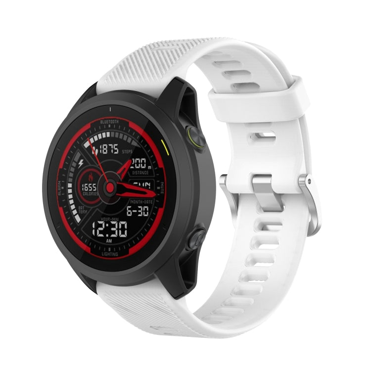 Cinturino per orologio in silicone tinta unita twill da 22 mm, For Garmin Forerunner 745