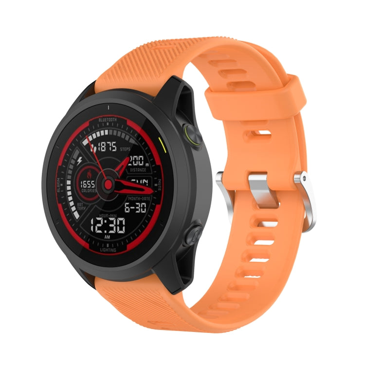 Cinturino per orologio in silicone tinta unita twill da 22 mm, For Garmin Forerunner 745