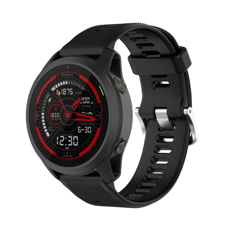 Cinturino per orologio in silicone tinta unita twill da 22 mm, For Garmin Forerunner 745