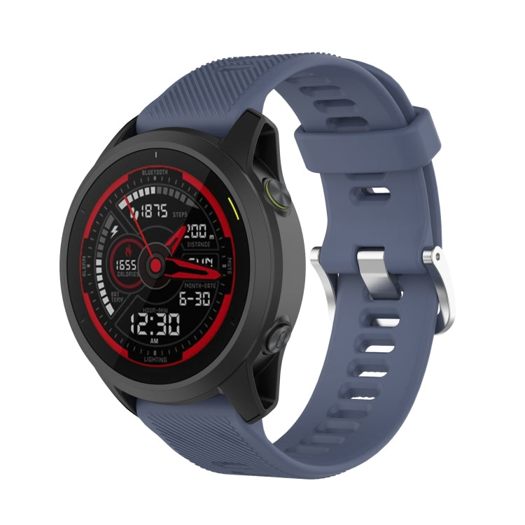 Cinturino per orologio in silicone tinta unita twill da 22 mm, For Garmin Forerunner 745