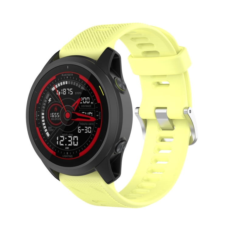 Cinturino per orologio in silicone tinta unita twill da 22 mm, For Garmin Forerunner 745