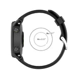 Cinturino per orologio in silicone tinta unita twill da 22 mm, For Garmin Forerunner 745