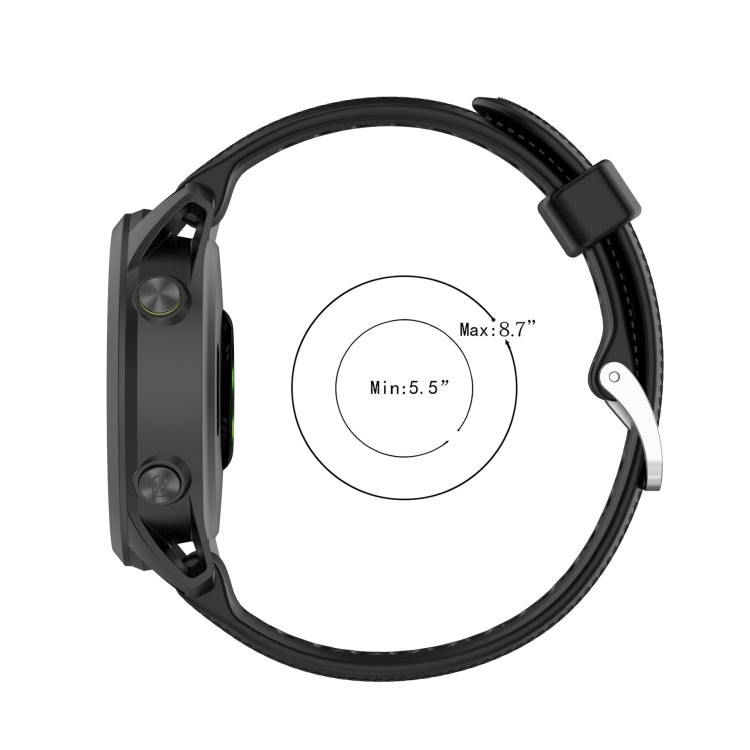Cinturino per orologio in silicone tinta unita twill da 22 mm, For Garmin Forerunner 745