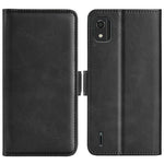 Per Nokia C2 2nd Edition Custodia per telefono in pelle con vibrazione orizzontale con fibbia magnetica a doppio lato, Black, Yellow, Brown, Dark Blue, Red