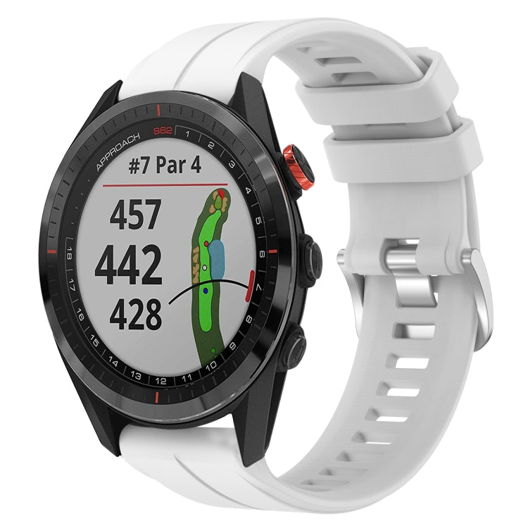 Cinturino per orologio sportivo in silicone da 22 mm, For Garmin Approach S62