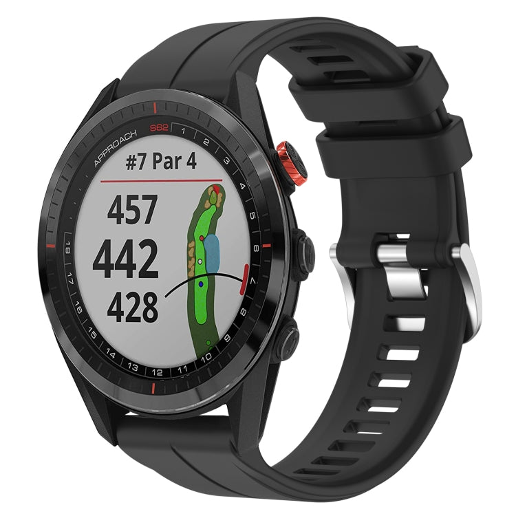 Cinturino per orologio sportivo in silicone da 22 mm, For Garmin Approach S62