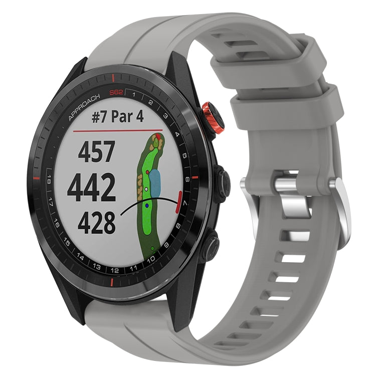 Cinturino per orologio sportivo in silicone da 22 mm, For Garmin Approach S62