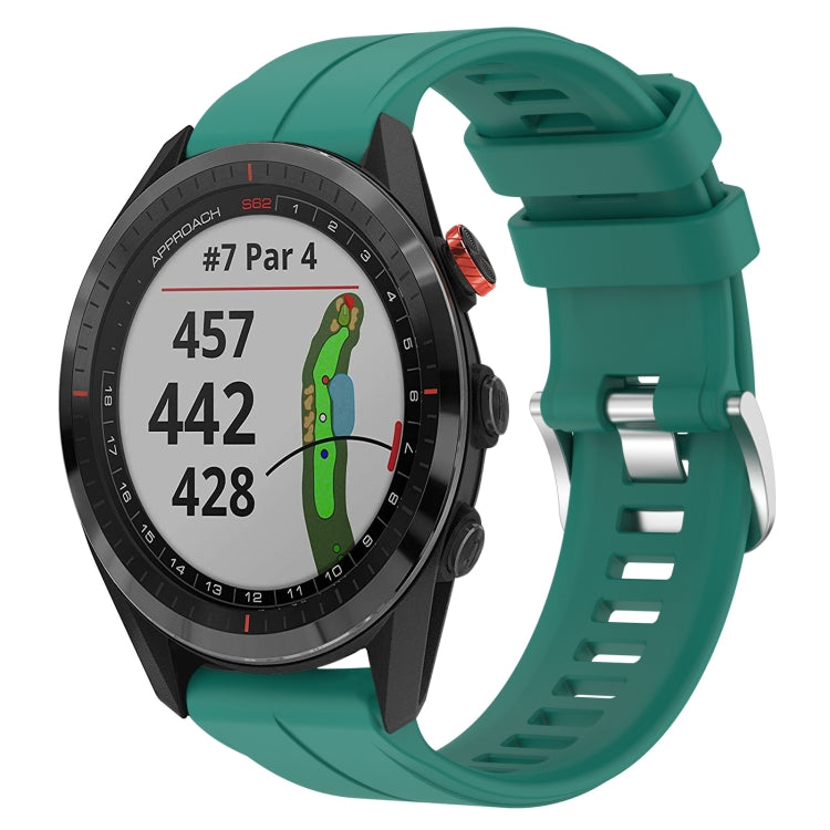 Cinturino per orologio sportivo in silicone da 22 mm, For Garmin Approach S62