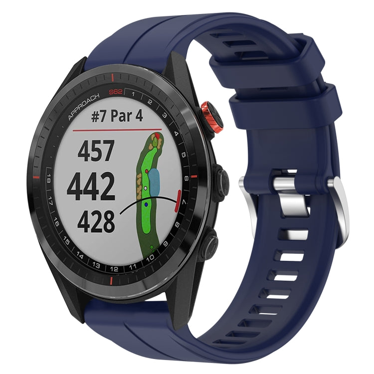 Cinturino per orologio sportivo in silicone da 22 mm, For Garmin Approach S62