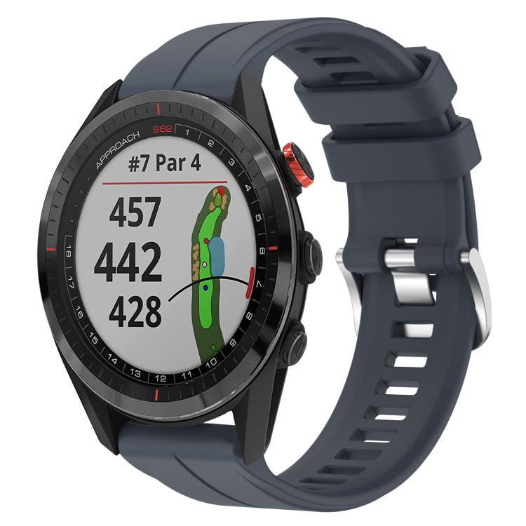 Cinturino per orologio sportivo in silicone da 22 mm, For Garmin Approach S62