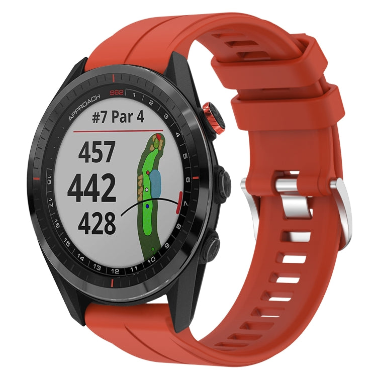 Cinturino per orologio sportivo in silicone da 22 mm, For Garmin Approach S62