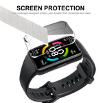 Per Huawei Band 7/6 / Honor Band 6 ENKAY Hat-Prince Custodia morbida in TPU trasparente a copertura totale con protezione dello schermo
