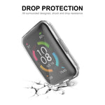 Per Huawei Band 7/6 / Honor Band 6 ENKAY Hat-Prince Custodia morbida in TPU trasparente a copertura totale con protezione dello schermo