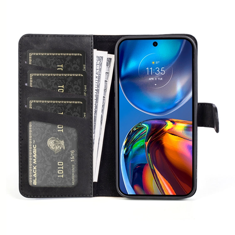 Per Motorola Moto E32 4G Custodia per cellulare in pelle con cuciture orizzontali, For Motorola Moto E32 4G
