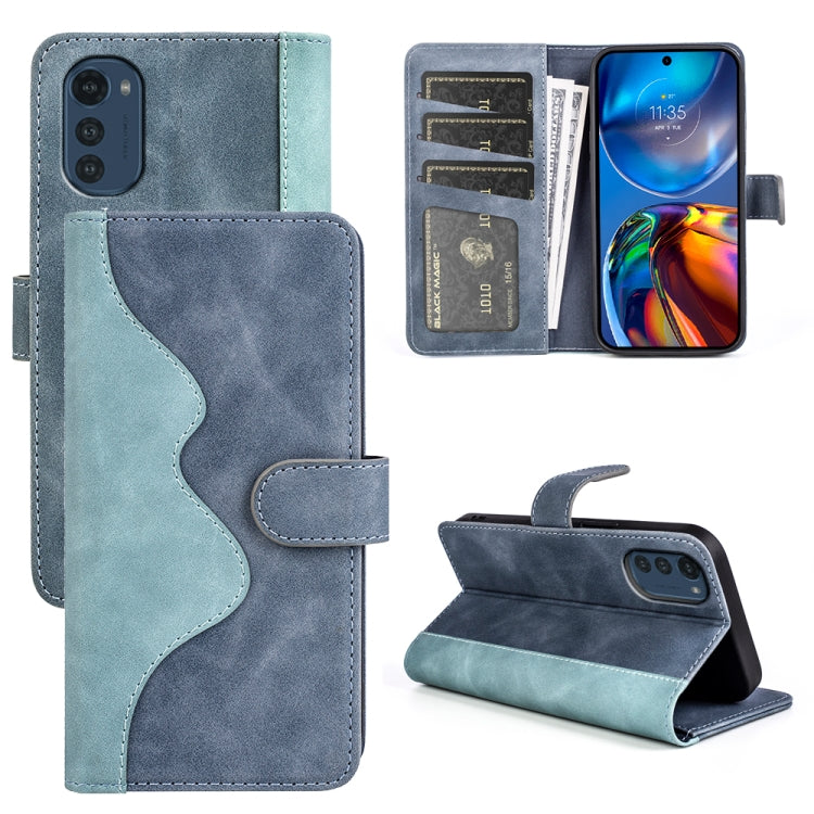 Per Motorola Moto E32 4G Custodia per cellulare in pelle con cuciture orizzontali, For Motorola Moto E32 4G