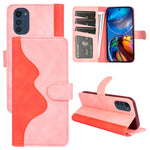 Per Motorola Moto E32 4G Custodia per cellulare in pelle con cuciture orizzontali, For Motorola Moto E32 4G
