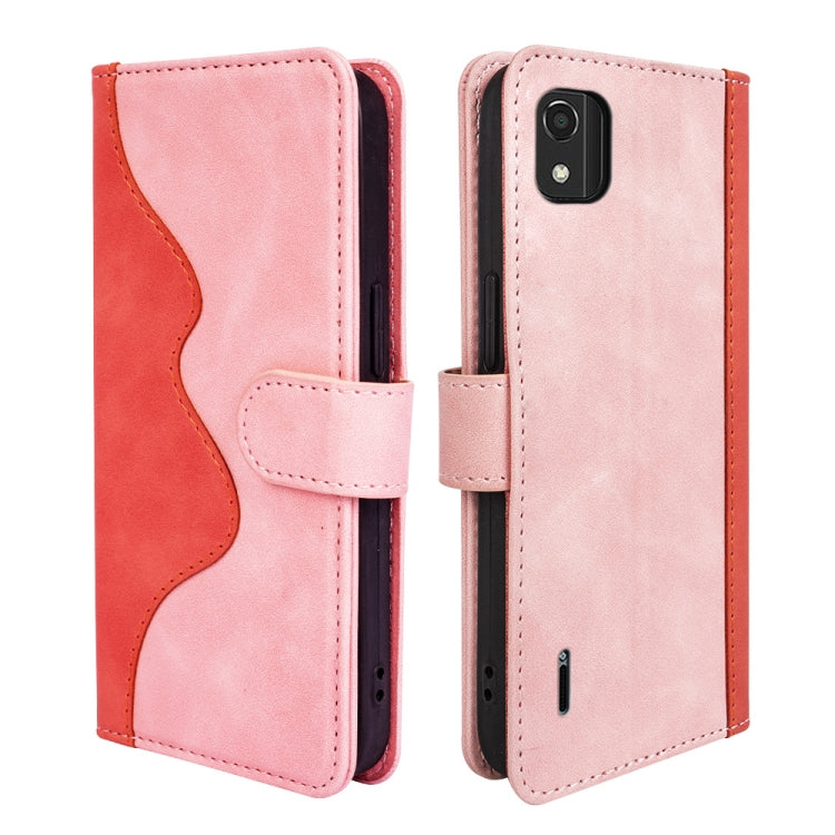 Per Nokia C2 2nd Edition Custodia per cellulare in pelle a conchiglia orizzontale con cuciture, For Nokia C2 2nd Edition