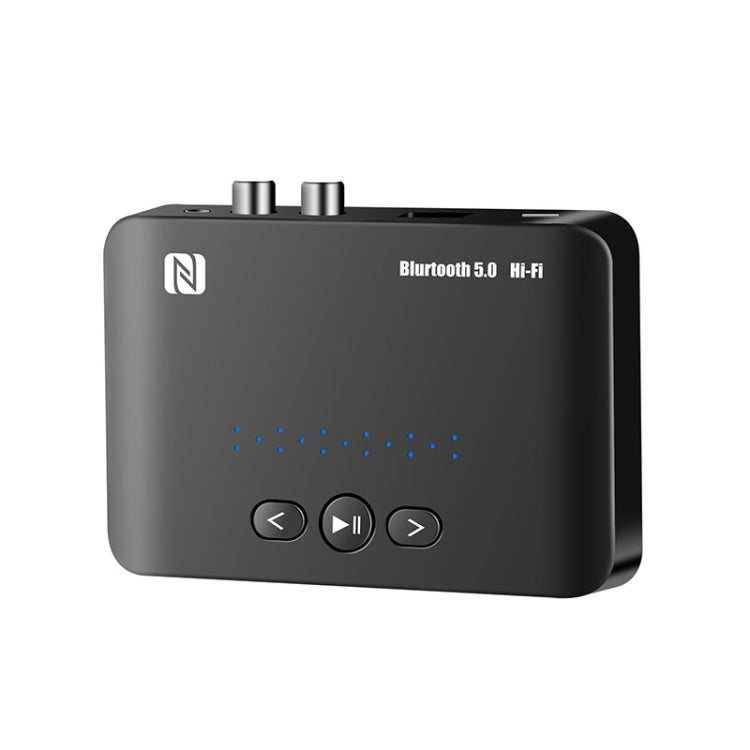 Ricevitore T10 NFC Bluetooth 5.0 Adattatore porta AUX da 3,5 mm Amplificatore RCA con telecomando, T10