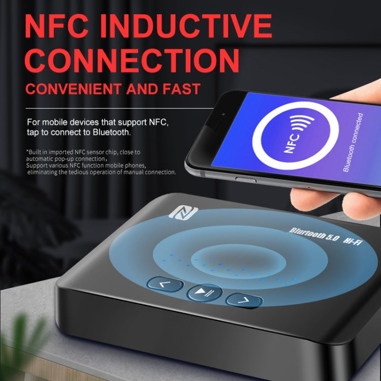 Ricevitore T10 NFC Bluetooth 5.0 Adattatore porta AUX da 3,5 mm Amplificatore RCA con telecomando, T10