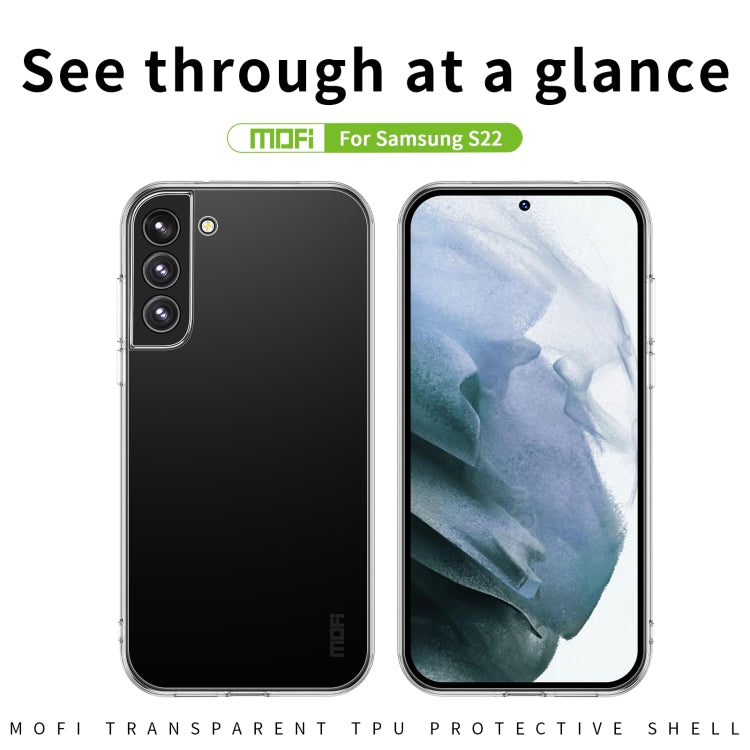 Custodia per telefono in TPU ultrasottile serie MOFI Ming, For Samsung Galaxy S22 5G, For Samsung Galaxy S22+ 5G, For Samsung Galaxy M23, For Samsung Galaxy M52 5G, For Samsung Galaxy A02s EU 164mm